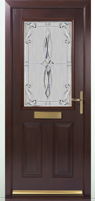 Victorian Elderton Rosewood Composite Door