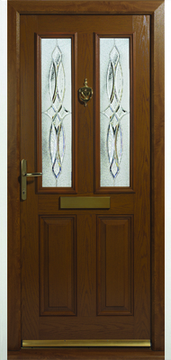 York Elderton Light Oak Composite Door